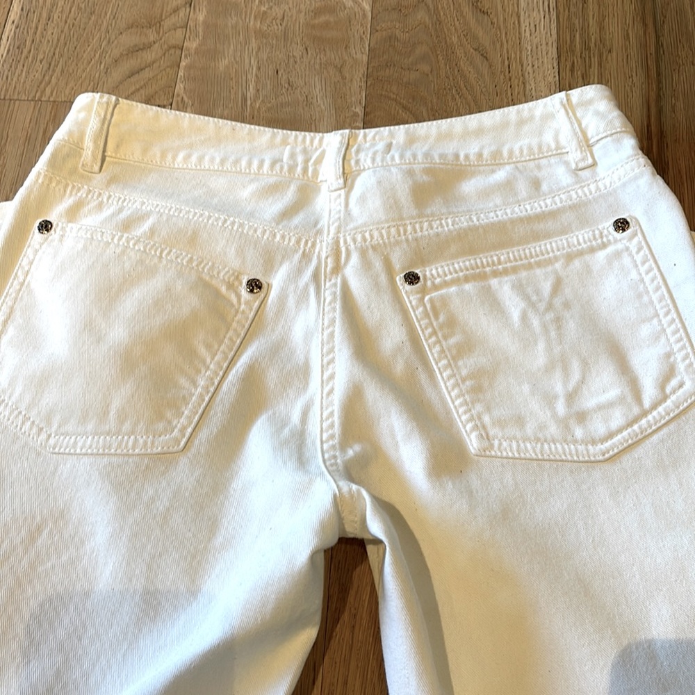 Auth Ysl White Denim Jeans View 4